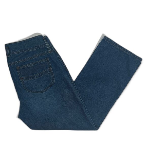 George & Martha Cropped Denim Jeans Women's Size 10 Mid Rise 2-Button - Picture 2 of 7